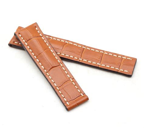 leather embossed alligator strap for breitling deployment|Alligator Straps for your Watch .